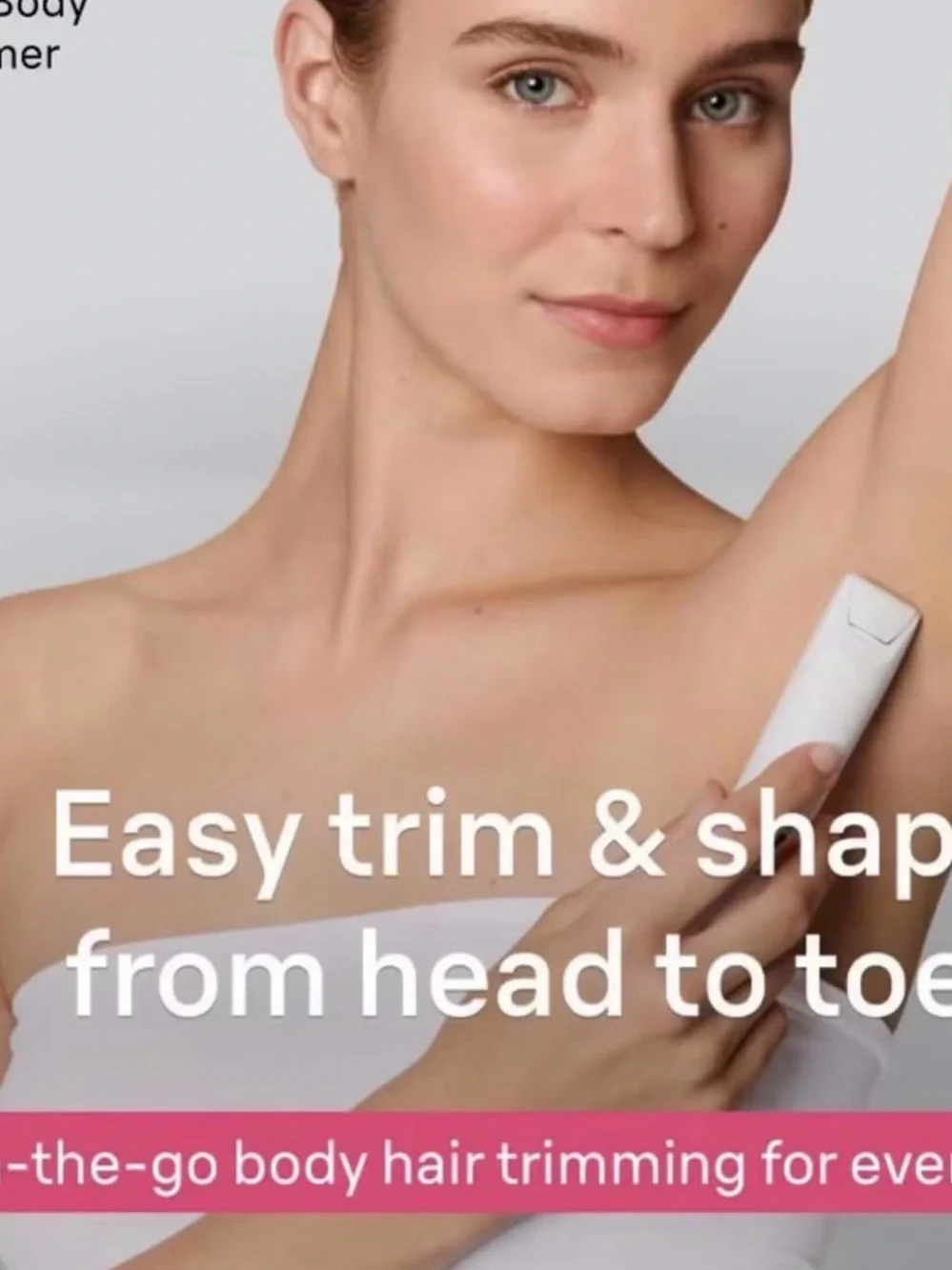 Braun Smooth Skin Women's Mini Hair Trimmer - BS1000 Store Counter Display New